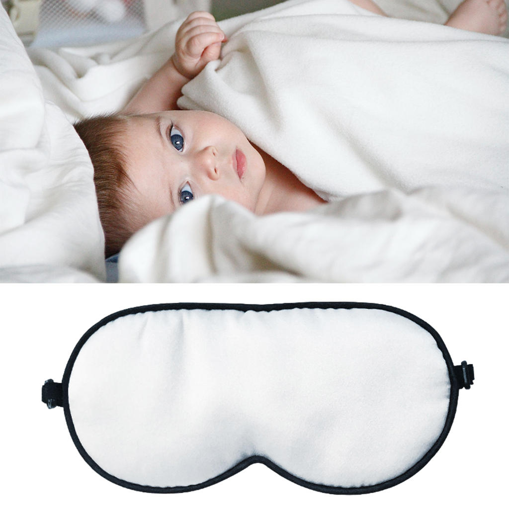 Natural Silk Sleep Mask for Baby Elastic Breathable Cute Shade Cover Travel Accessories Light Blockage Sleeping Aid Blindfold