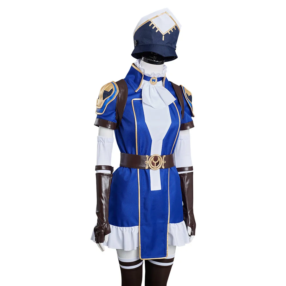 plus size halloween costumes Arcane: LOL - Caitlyn the Sheriff of Piltover Cosplay Costume Outfits Halloween Carnival Suit sexy police woman costume