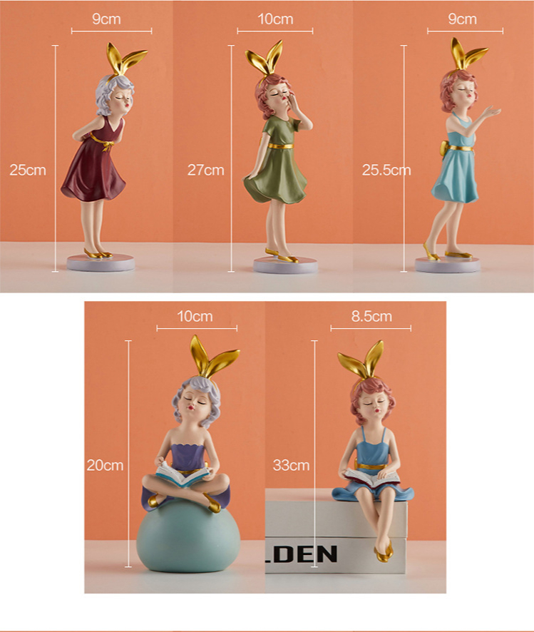 Decoração para Casa Sala de Estar Presente do Feriado Estilo Nórdico Bolha Menina Escultura Personagem Modelo Quarto Decoração Pequena 15 Lâmpada 3D Anime Figura/Ornamentos Figura