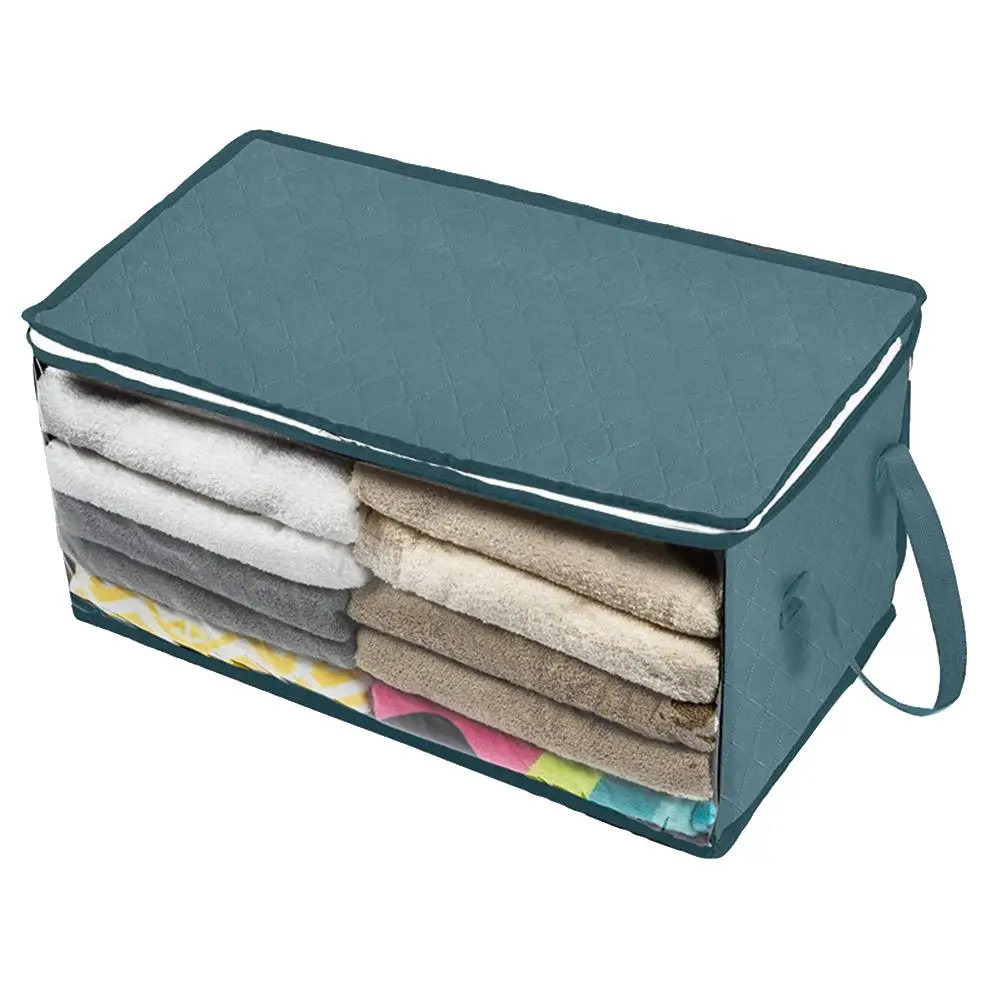 Foldable Home Underbed Clothes Storage Bags Organizer Wardrobe Closet Zipper 