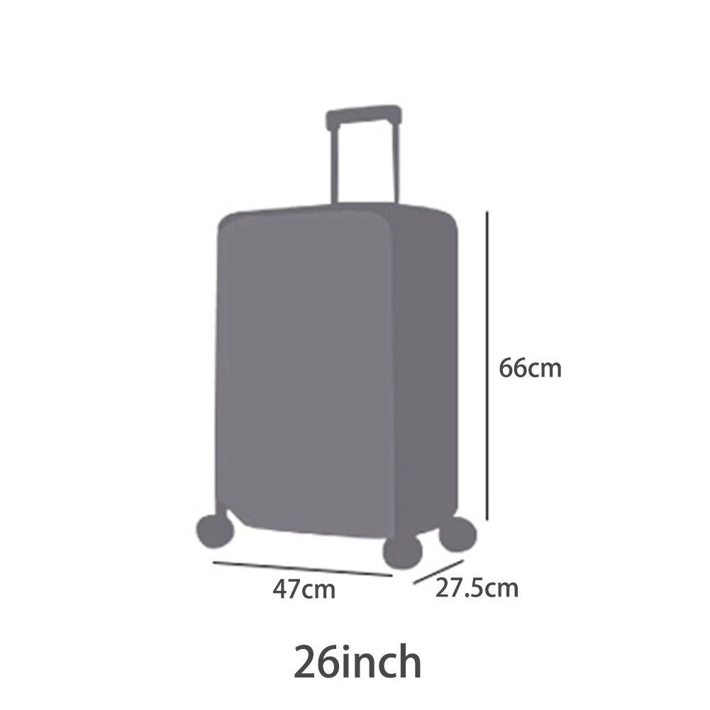 20/22/24/26/28" Bag PVC Luggage Protector Transparent Suitcase Travel Cover 