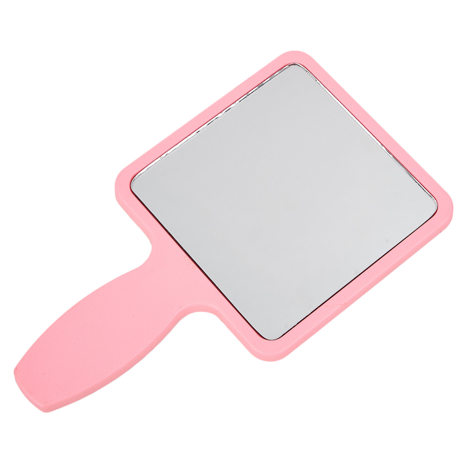 Small Compact Makeup Square Shaped Mirror with Handle Look Adorable Design