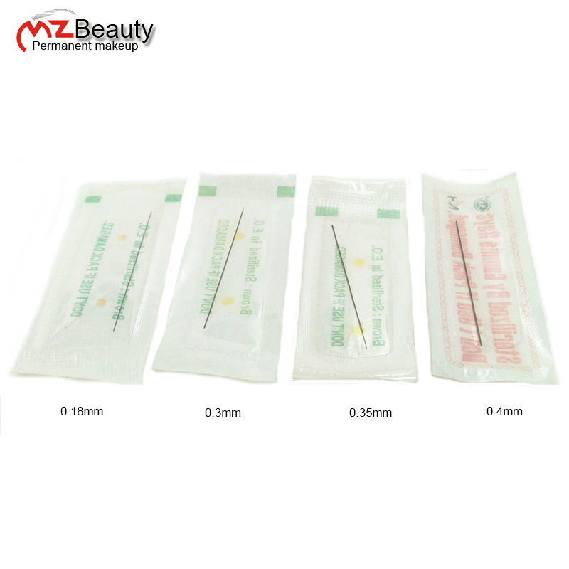 Best of R1 Tattoo Needles Permanent Makeup Machine Agujas Sterilized Disposable Dia 0.18mm 0.25 0.3mm 0.35mm0.4mm MZ Beauty Microblading Reviews & Tips