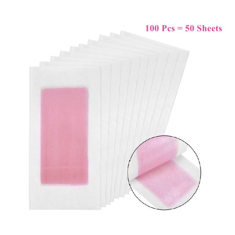 Best of 100 Pcs=50 Sheets Red Color Hair Removal Paper Wax Strips Double Side Wax Paper For Face Legs Body Bikini Care Reviews & Tips