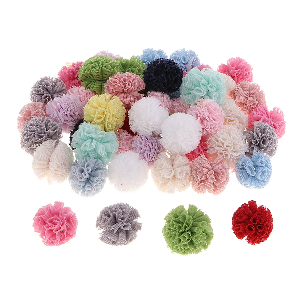 50 Small Pompoms Craft Pompoms for Craft Making DIY Creative Decoration,
