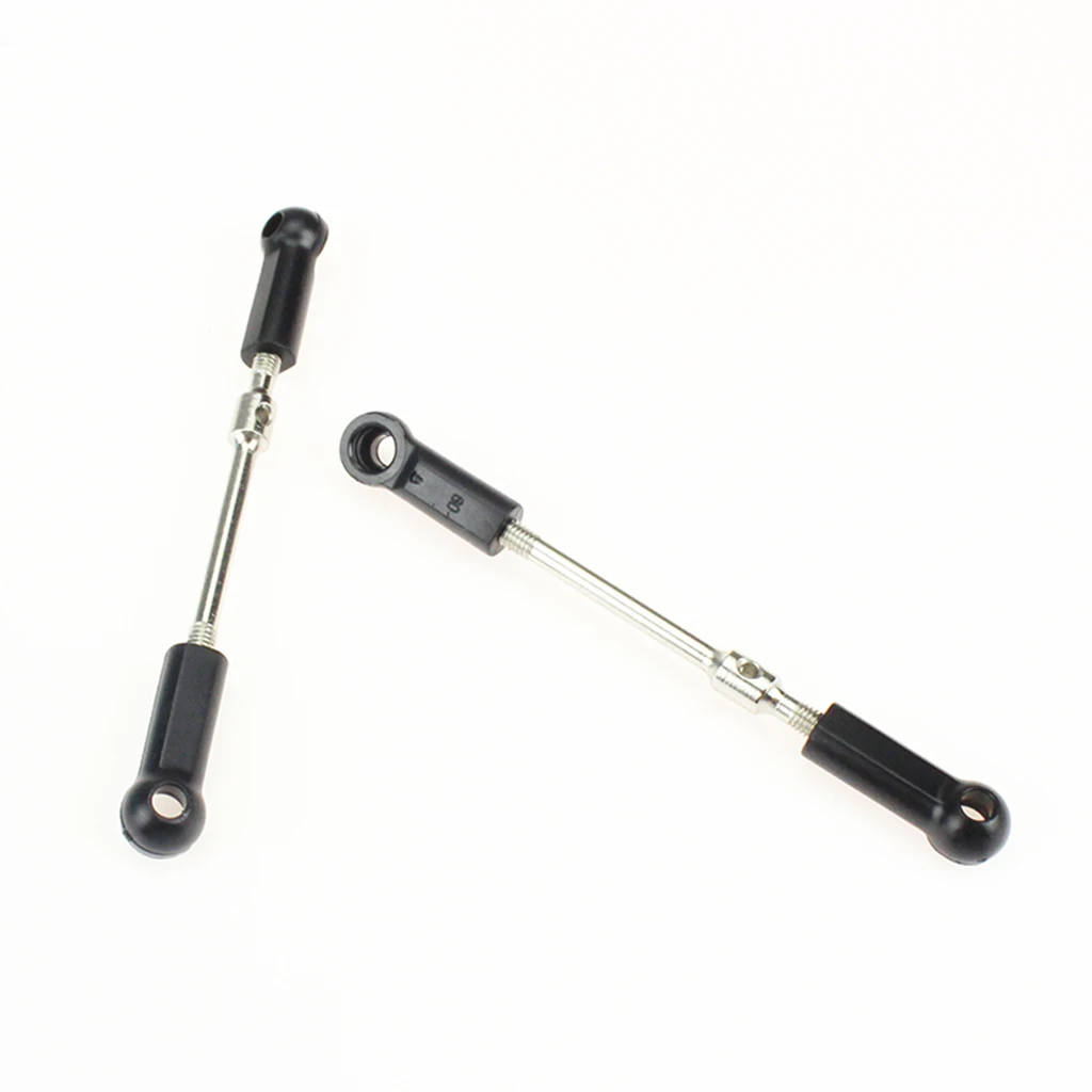 2PCS Aluminum Steering Linkage Servo Link Pull Rod Turnbuckle Set Compatible with WLtoys 104001 1/10 RC Car Buggy Truck