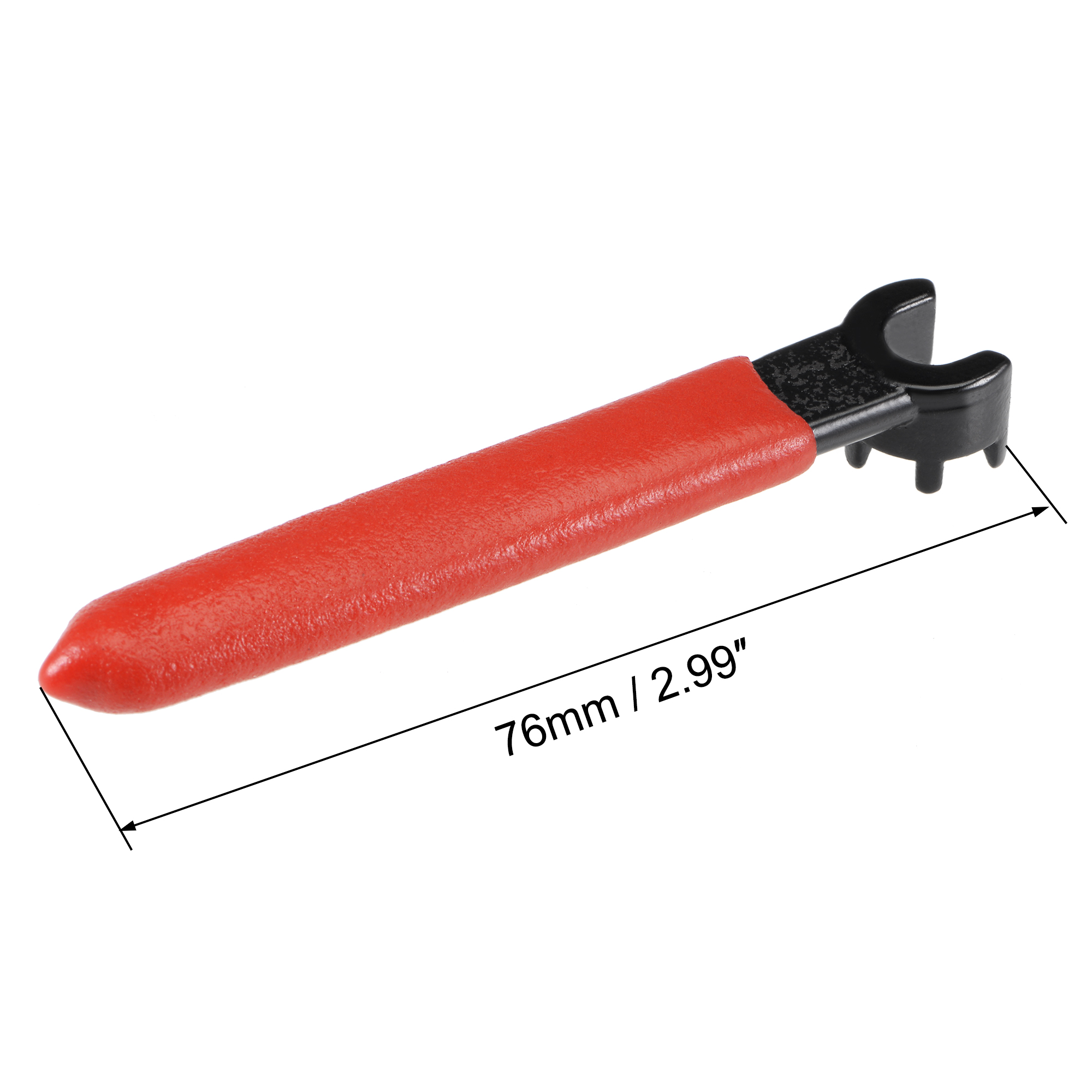 de Fixação ER8M, Punho Antiderrapante Vermelho, 2Pcs