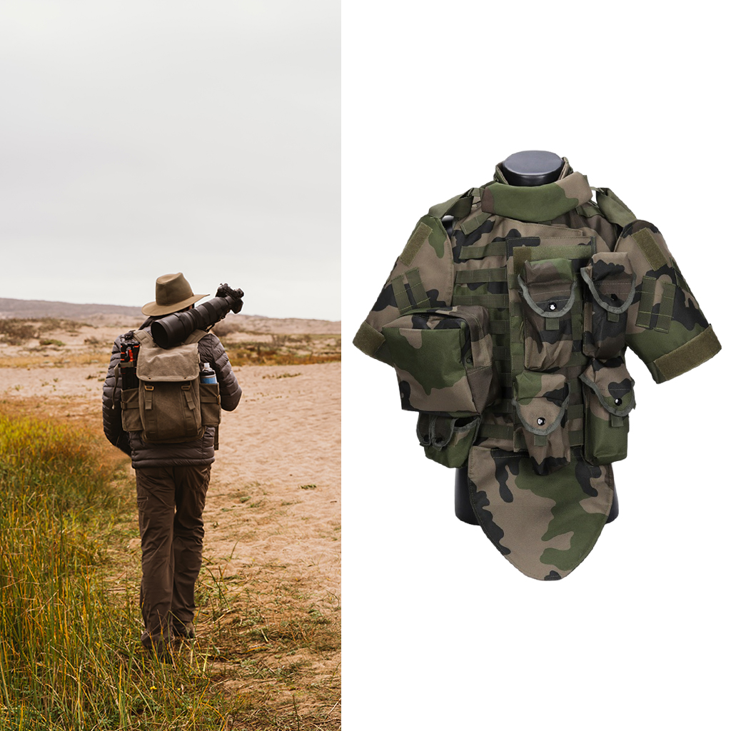 Adjustable Outdoor Release Modular Combat-Vest for Hunting Fishing Men