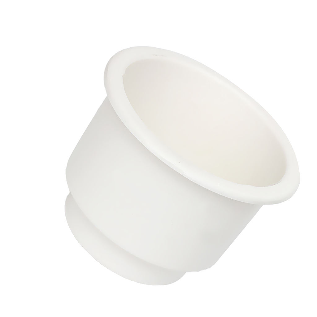 White Side Hole Recessed Cup Drink Holder for Marine Boat Car RV Install Almost Anywhere On Boat Game Table Sofa Cars & RV