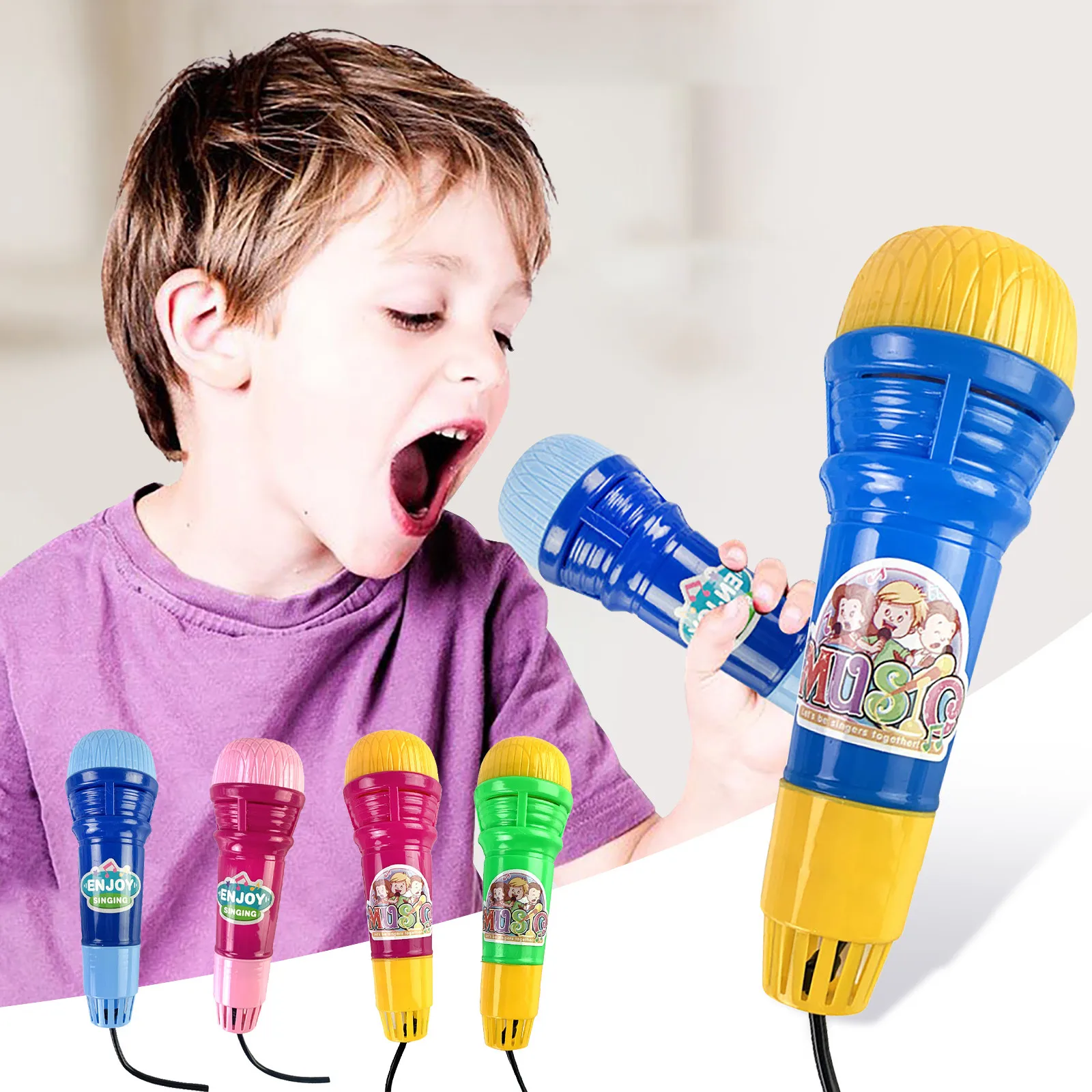 Echo Microphone Mic Voice Changer Toy Gift Birthday Present Kids Party Song HE 