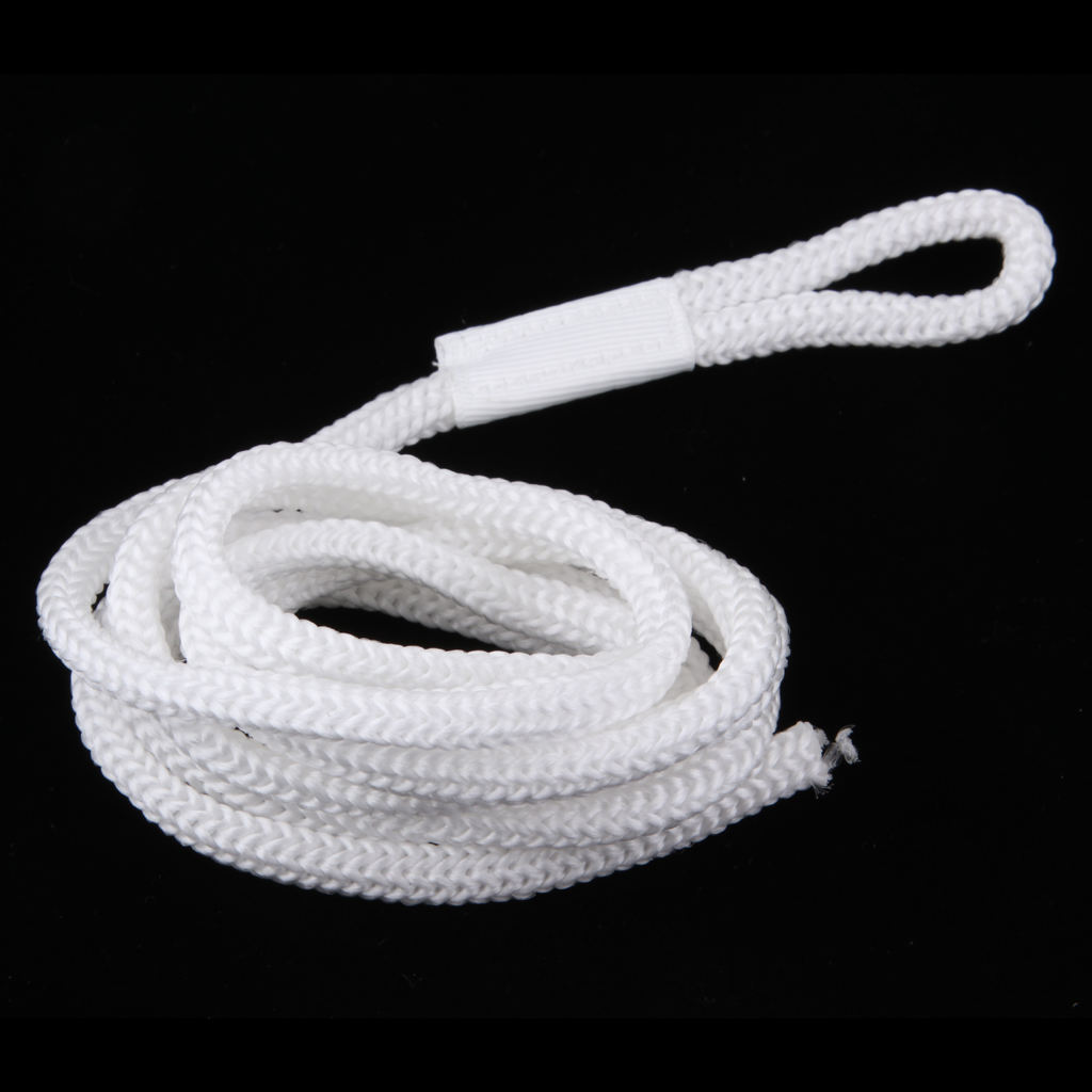 White Double Braid 1/4 INCH X 5 FT Boat BUMPER FENDER LINES Marine Docking Rope Resistant To Abrasion Mildew