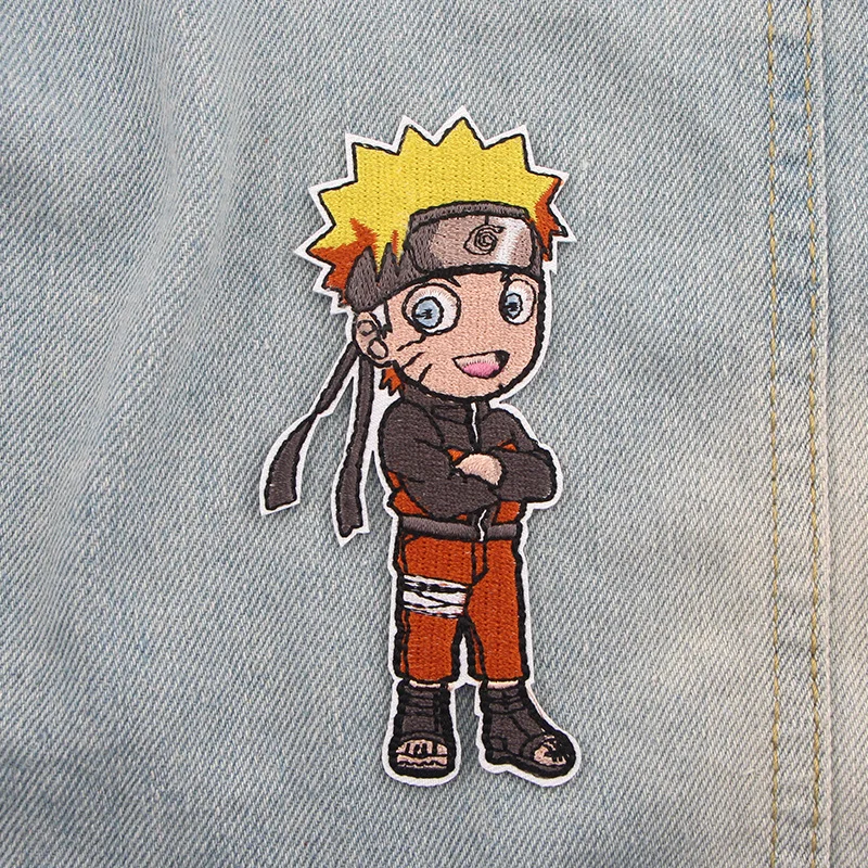 Naruto Sasuke Jiraiya Ironing Patches embroidery Clothing Patch anime Cartoon DIY Sewing Clothes Bag Decration Sticker Gifts
