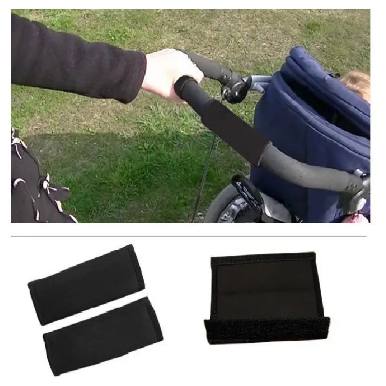 2 Pieces Baby Pushchair Handlebar Stroller Handle Armrest Cover Protective Removable and Washable Infant Accessories Baby Strollers best of sale