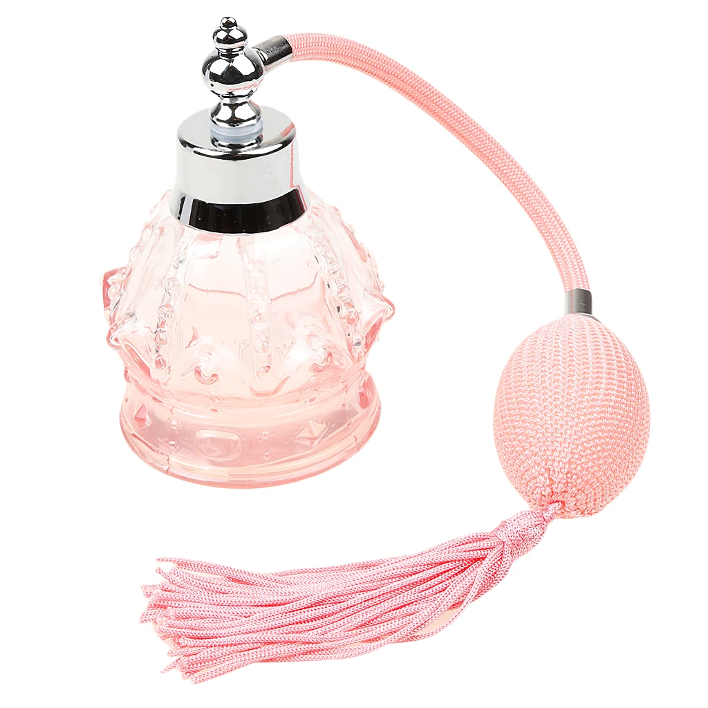3.4oz Perfume Bottle Elegant Scent Sample Atomizer Container for Women Pink