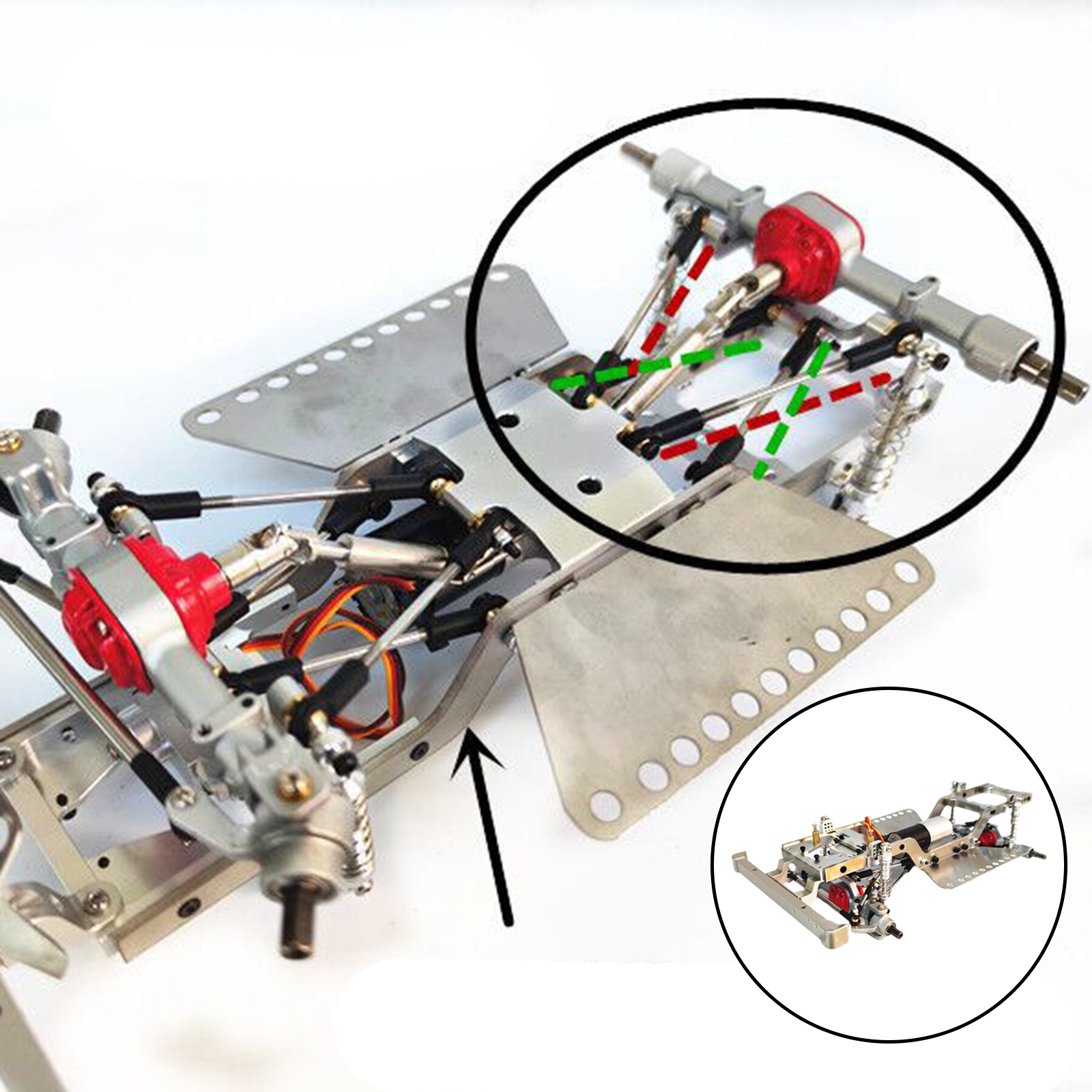 1:12 RC Crawler Metal Chassis Frame for MN D90 99S Model Crawler Buggy Trucks Replacements