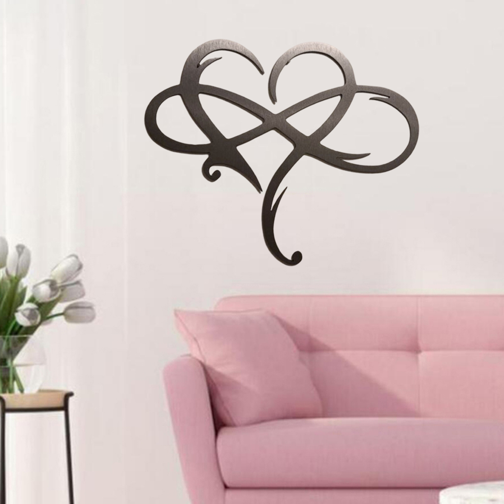 Wrought Iron Heart Wall Decor Hallway Patio Home Kitchen Yard Doorway Indoor Outdoor Hanging Décor Artwork