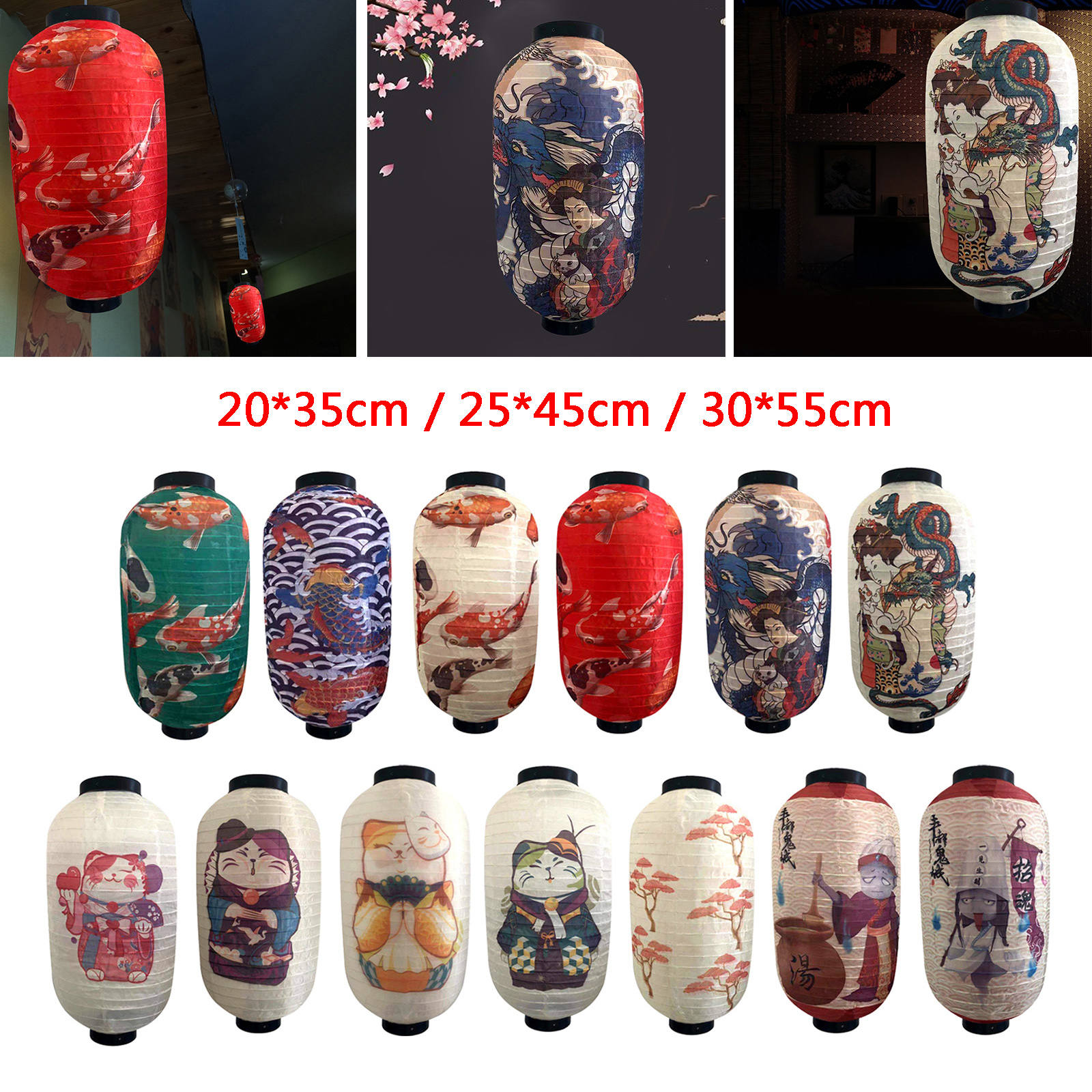 Japanese Lantern Party Decorative Lanterns Waterproof Bistro Restaurant Chochin Pub Party Decoration
