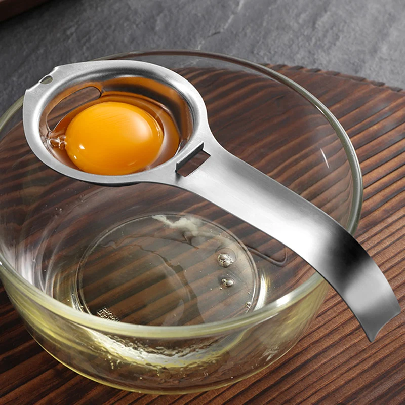 Egg Yolk Separator with Handle Egg White Filter Kitchen Gadget Cooking Baker Kit 