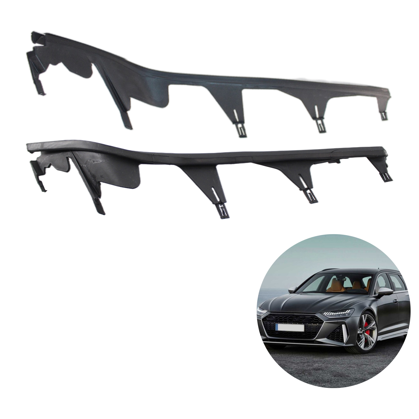 Front Upper Headlight Cover Strip Replacements 63128384487 63128384486 for BMW E46 323i 325i 325Xi 330i 1998-2001