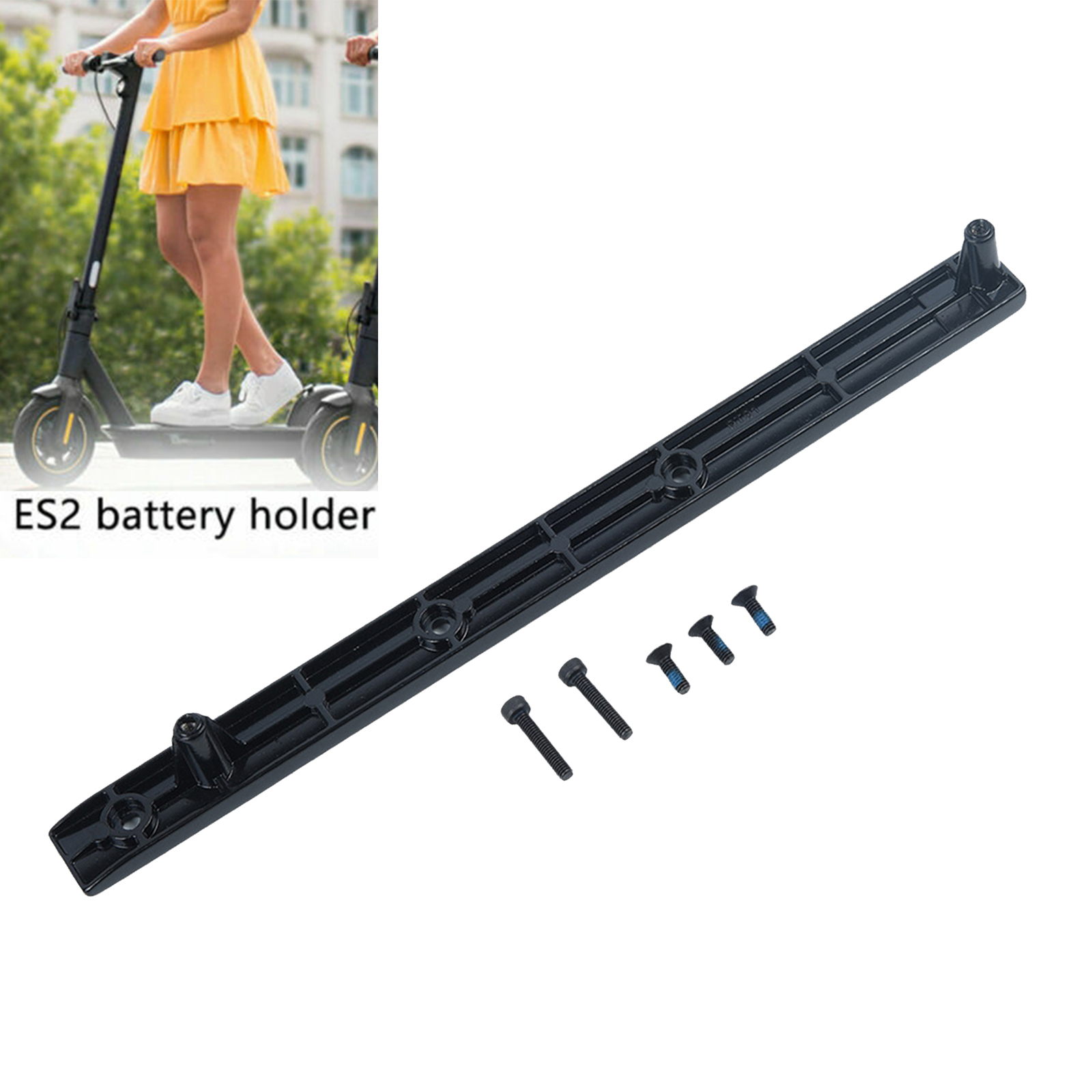External Battery Mounting Bracket Holder Rail Guide for Ninebot ES2 ES4 Electric Scooter Accessories with Screws
