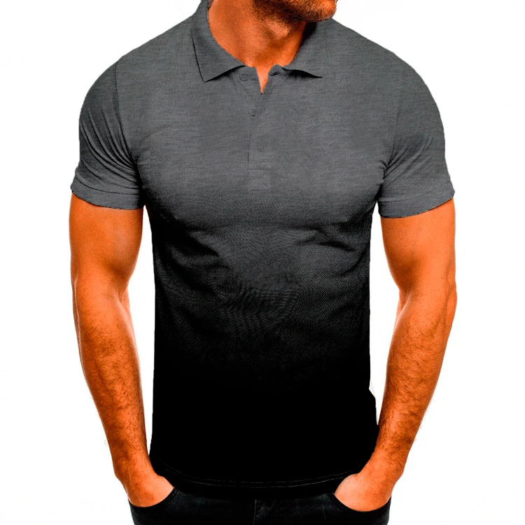 Camiseta masculina casual com impressão digital 3D,