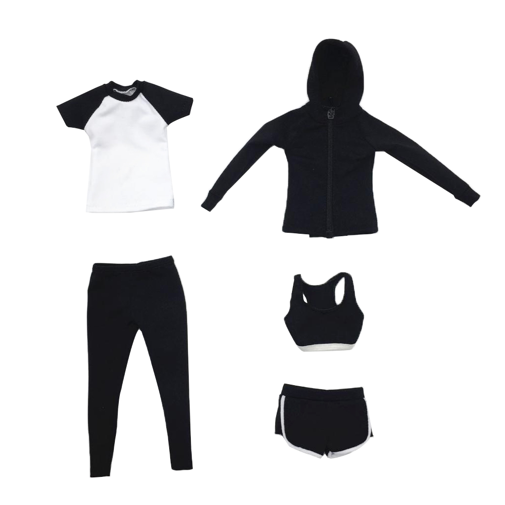 1/6 Female Sports Suit Set Clothes For 12'' Phicen/Kumik/CY Girls Figure Toy