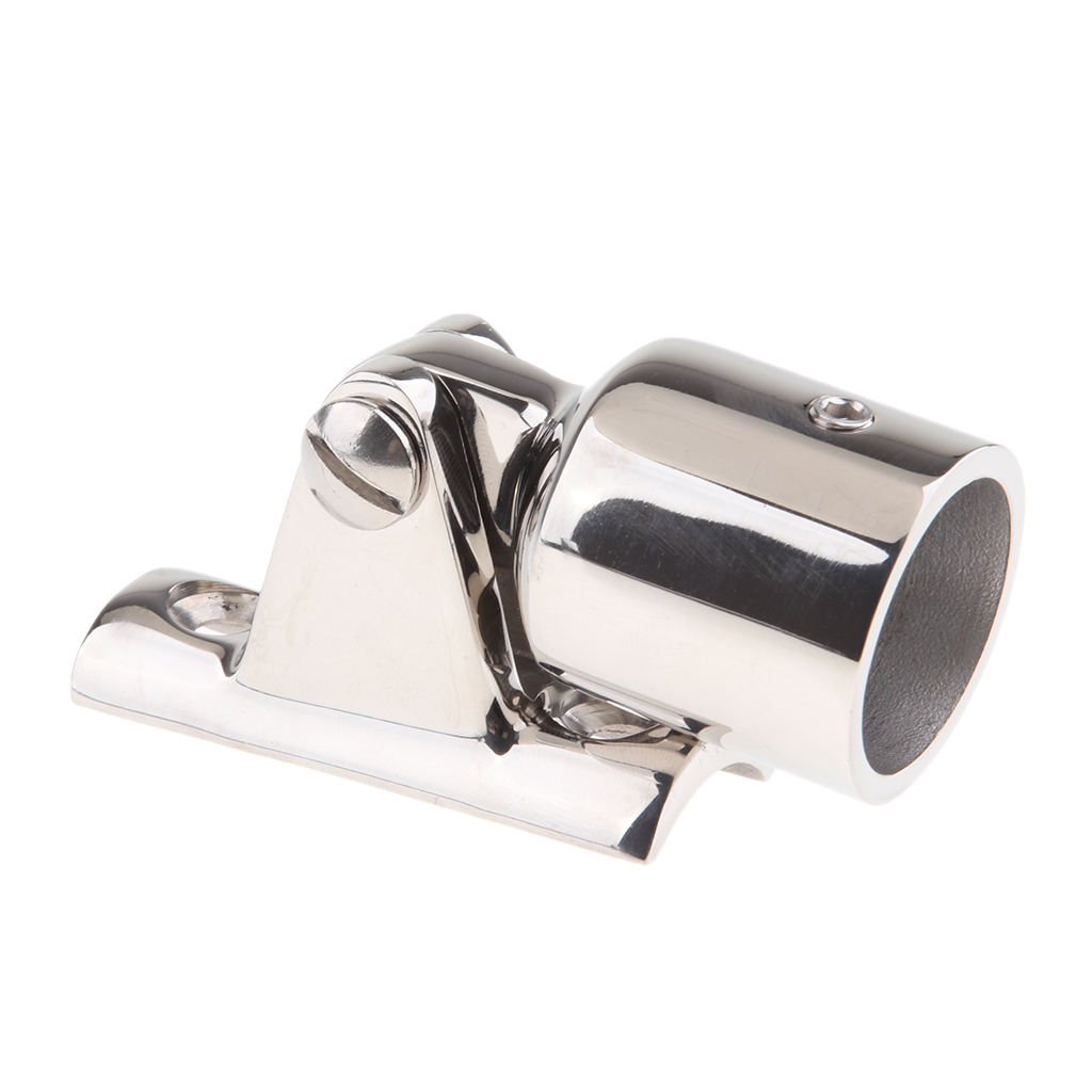 Mirror Polished Stainless Steel Deck Hinge Bimini Top Eye End 25mm 1.0 inch