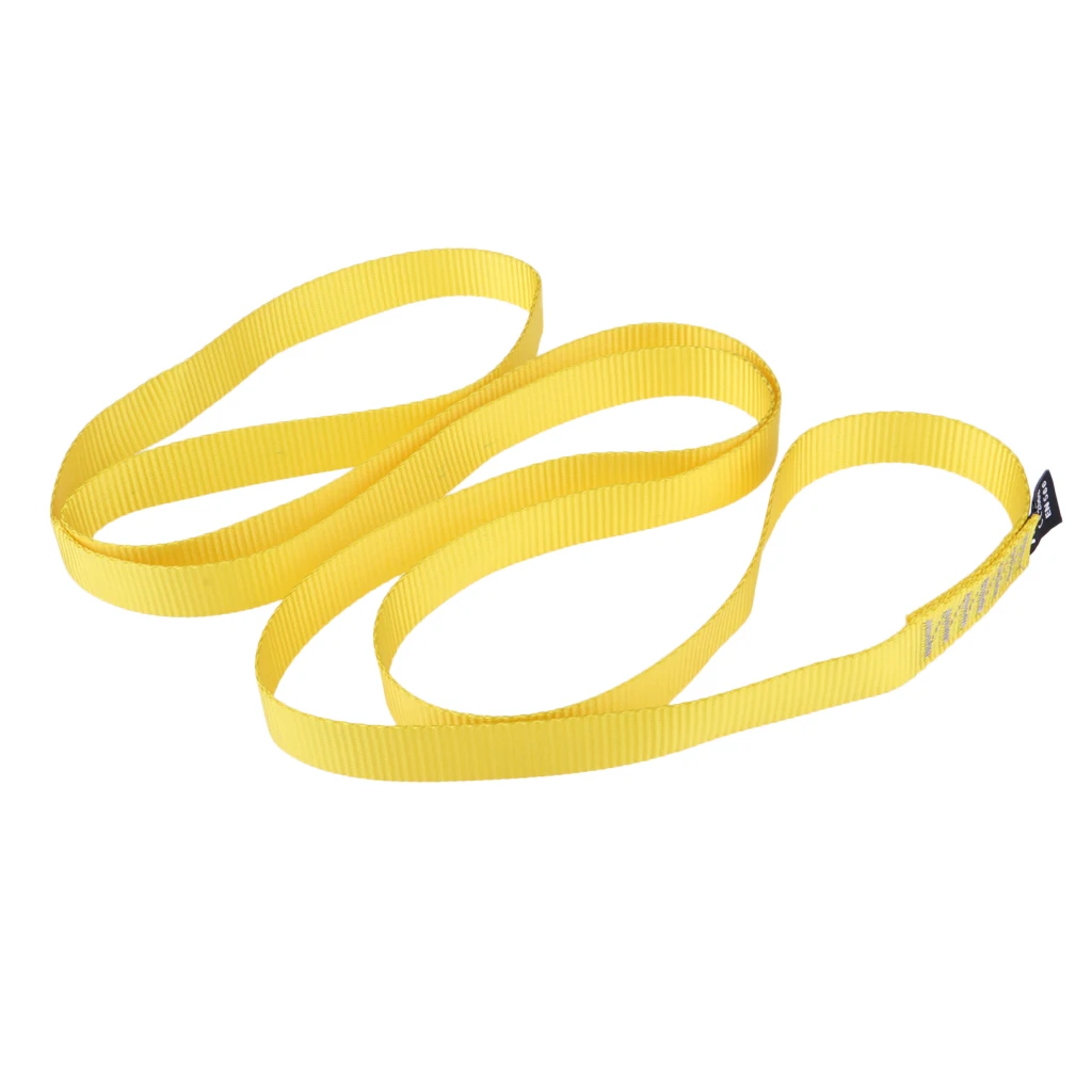 35KN Rock Climbing Sling Webbing, Nylon Webbing, 120cmx23mm,