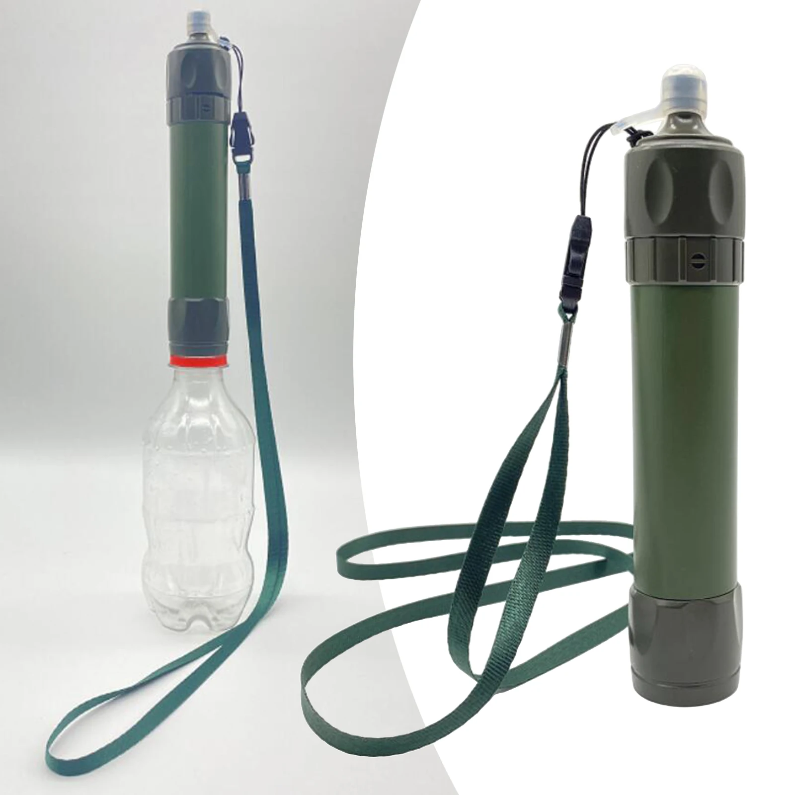 Outdoor Water Filter Straw Water Purifier System with 1000 Liters Filtration Capacity for Camping Emergency Survival Tool