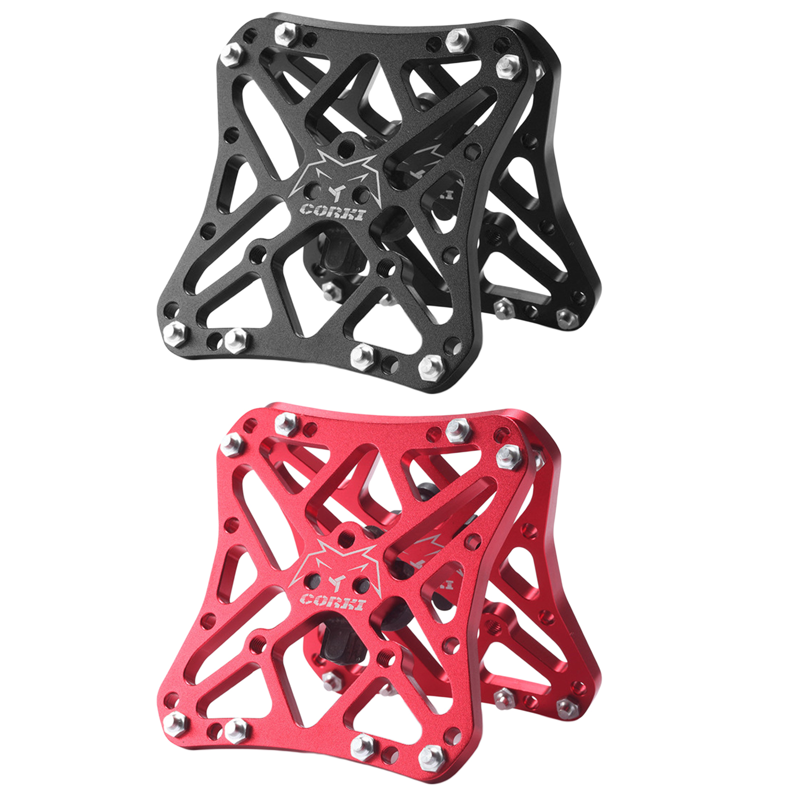 2pcs Durable Clipless Pedal Classic Delicate Aluminum SPD KEO Bicycle Clipless Pedal Platform Adapters Bike Cycling Accessories