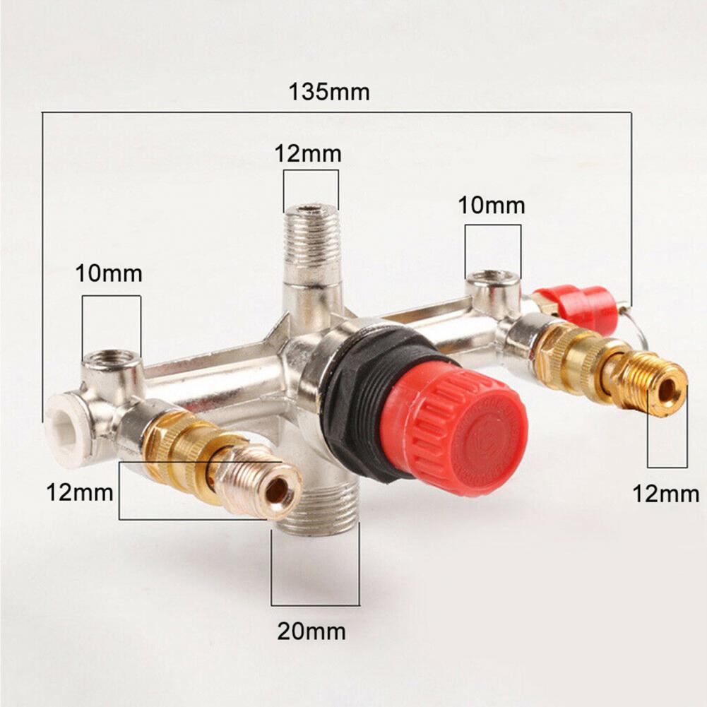 Nombre 1, Universelle, praktische Aluminium-Halterung, Luftkompressor-Schalter, Druckentlastungsventil, Pumpenteile-Set