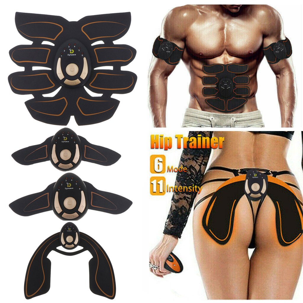 6 Pads Abdominal Muscle Stimulator Thigh Arm Sticker Arm Toning Belt Hip Trainer Buttocks Lifting Toner   Burner