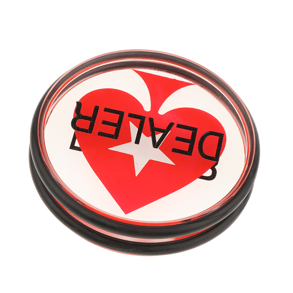 Double-Sided Texas Hold'em Dealer Button - Casino Grade 3 Inch Diameter 100g