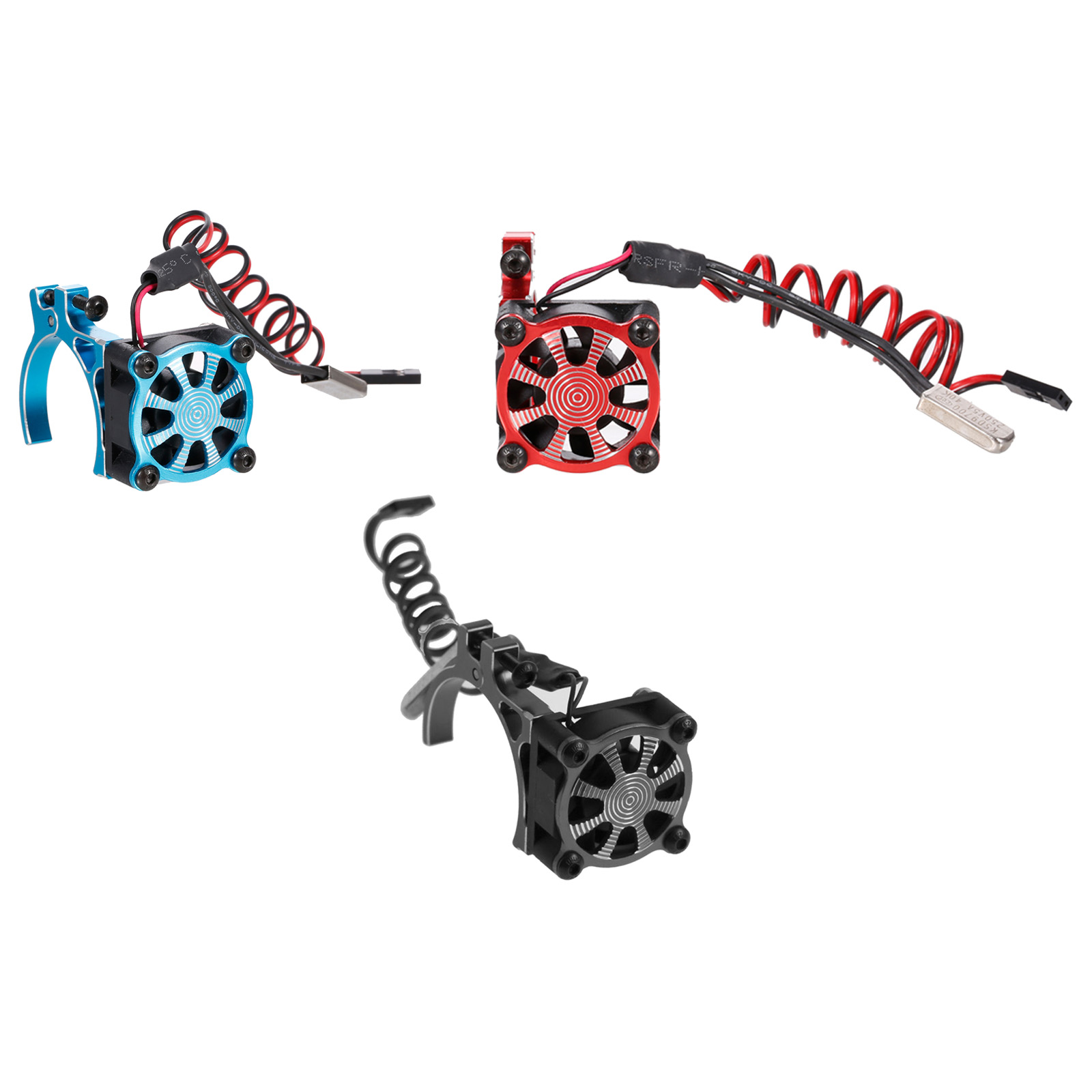 Heat Sink High Speed Cooling Fan for 1/8 1/10 RC Car Racing Car Replacement