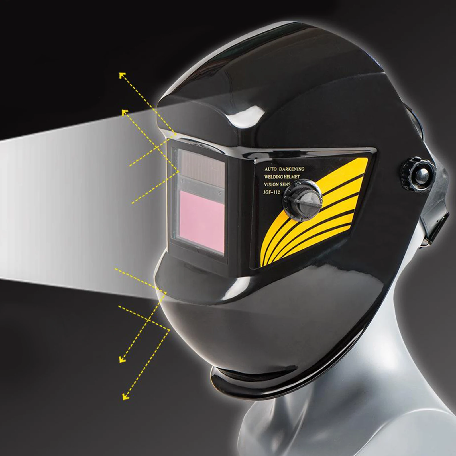 Solar Auto Darkening Welding Helmet  Eye Face Protector Shade Cap