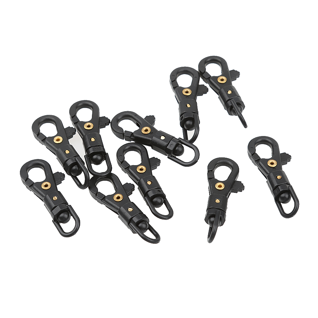 10pcs Plastic Swivel Snap Hook for Weave Paracord Lanyard Buckles Backpack