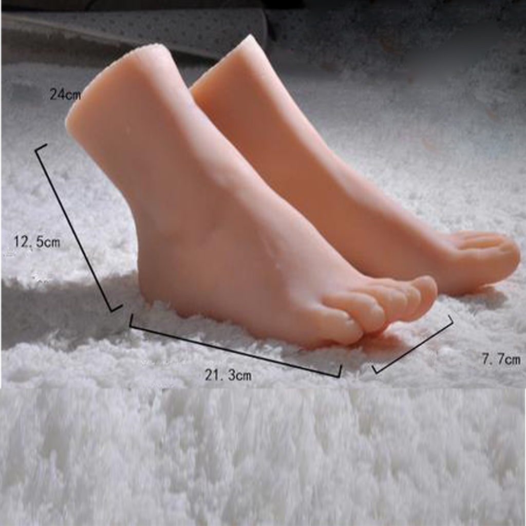 Female Mannequin Foot Display, Foot Model Lifesize for Art Sketch 3D Tattoo Practice Nails Training Rings Jewelry Display