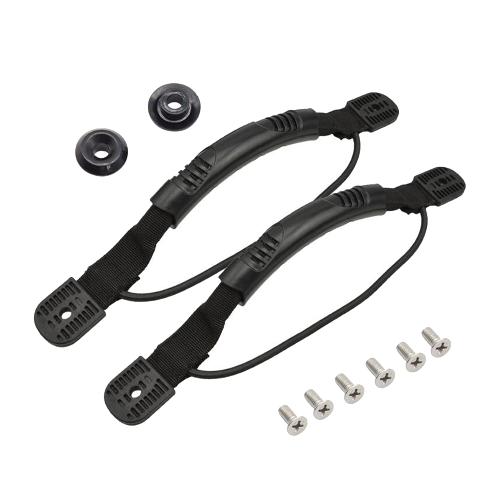 2x Plastic Side Mount Replacement Marine Boat Carry Handle Hand Rail Hardware Yacht Raft with Installing Screws