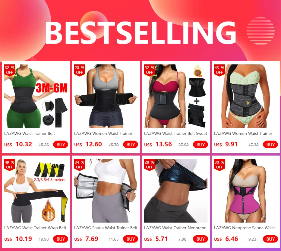 best shapewear for women LAZAWG Women Waist Trainer Belt Tummy Control Waist Cincher Trimmer Sauna Sweat Workout Girdle Slim Belly Band Sport Girdle shapewear shorts