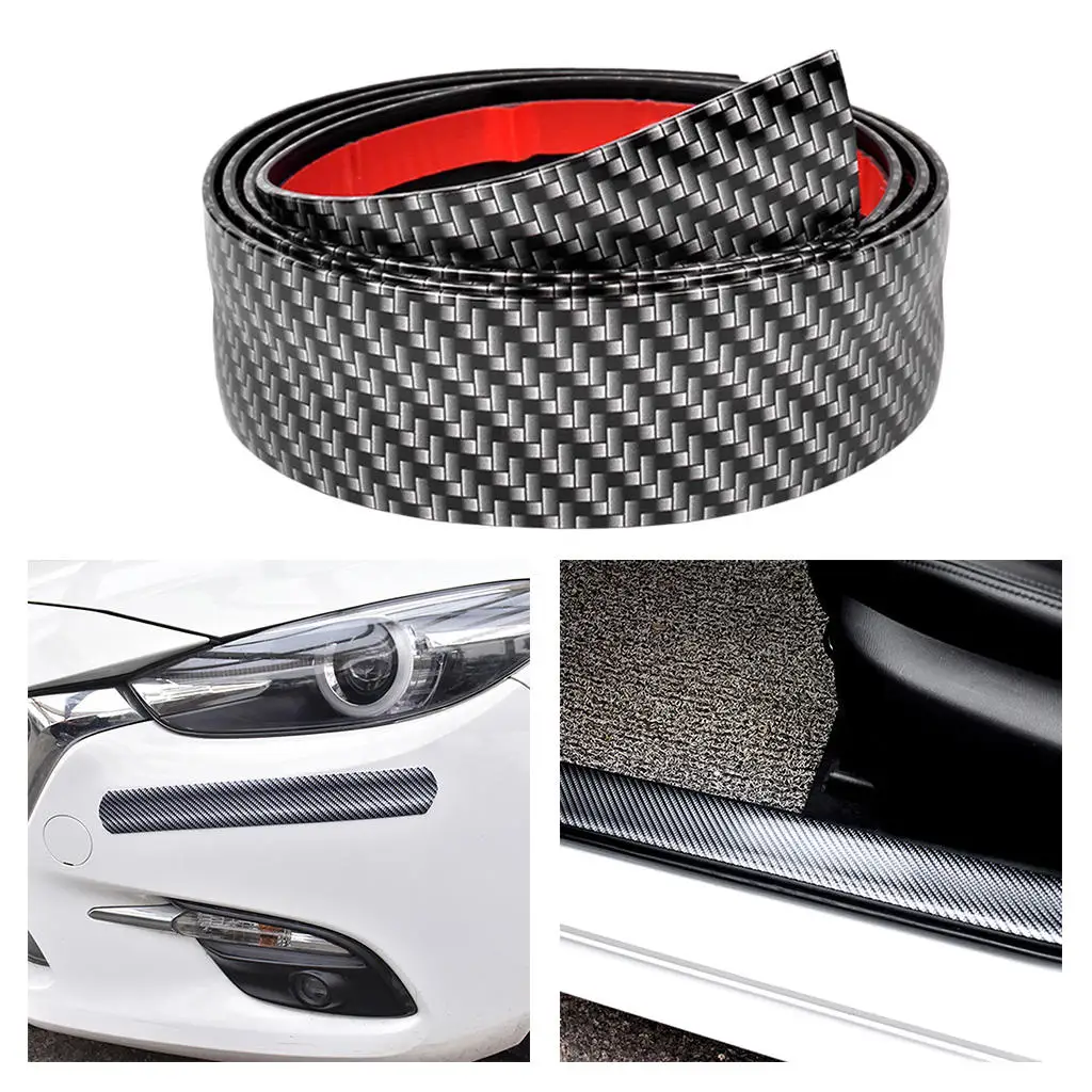 Car Interior Carbon Fiber Panel Door Plate Protect Cover Sticker 6.5ft New