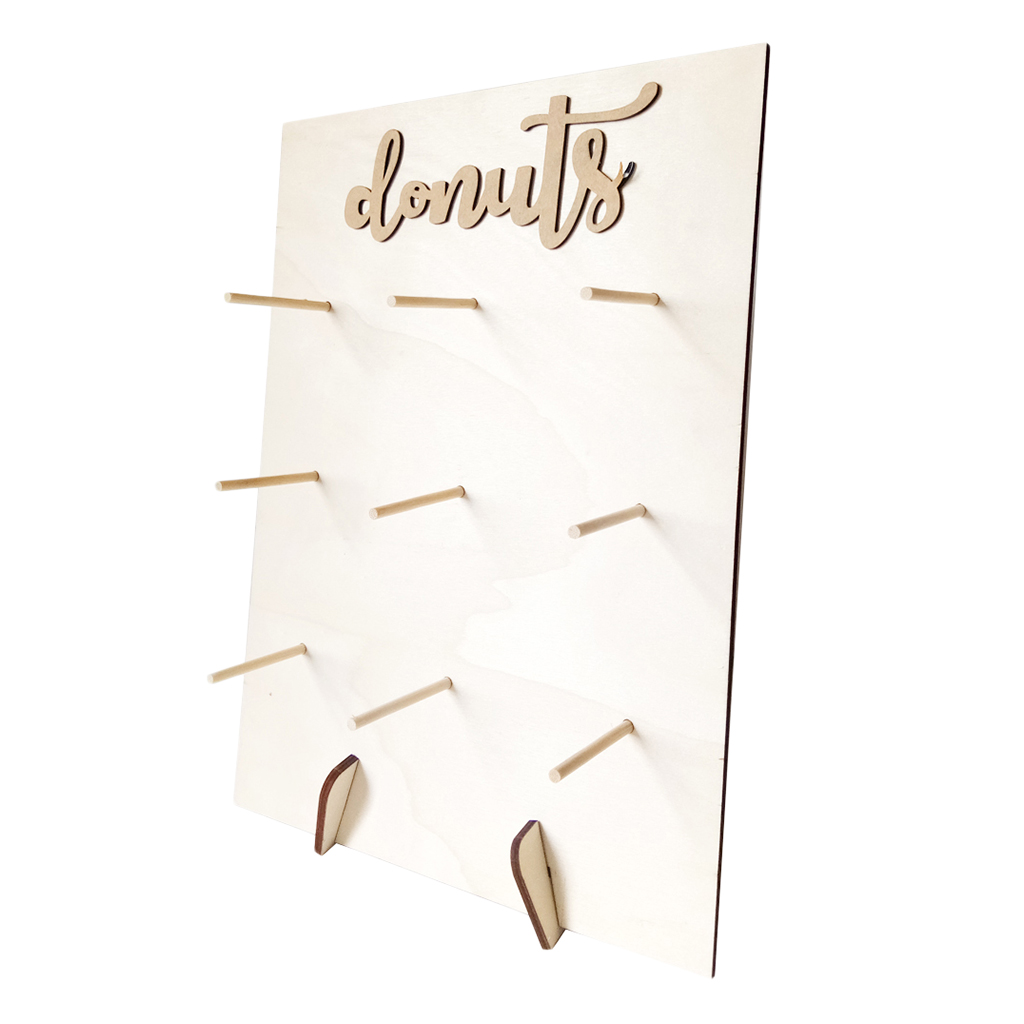 Wooden  Stand Donut Party Decoration Doughnut Holder