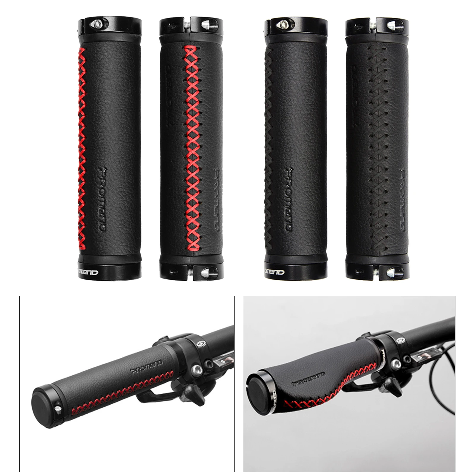 1 Pair Bicycle Aluminum Alloy Lock On MTB Bike Handlebar Grips Road Mountain Bikes Anti-slip Handle Bar Grippers Hand Cover