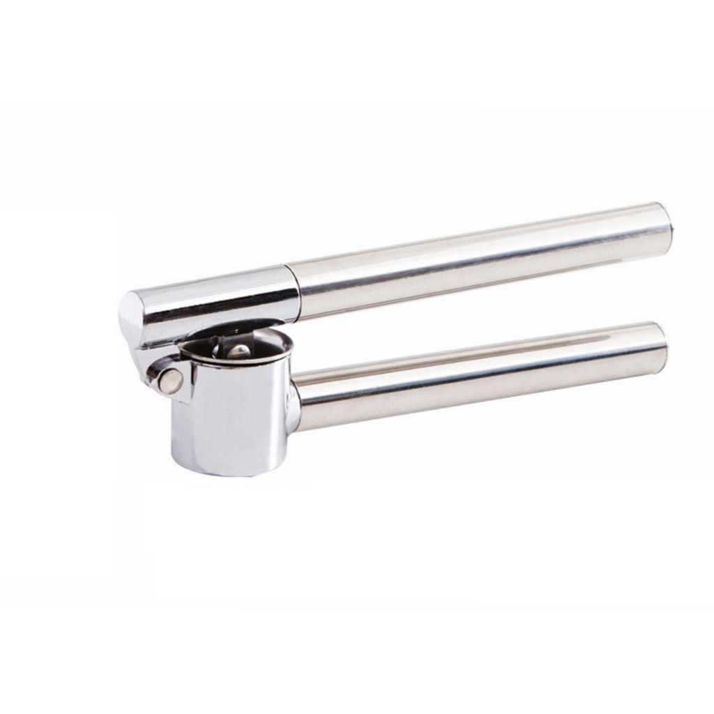 Garlic Press Crusher Dishwasher Masher Multifunction Burlap Press Comes Silver Mincer Extract Ginger Press for Garlic