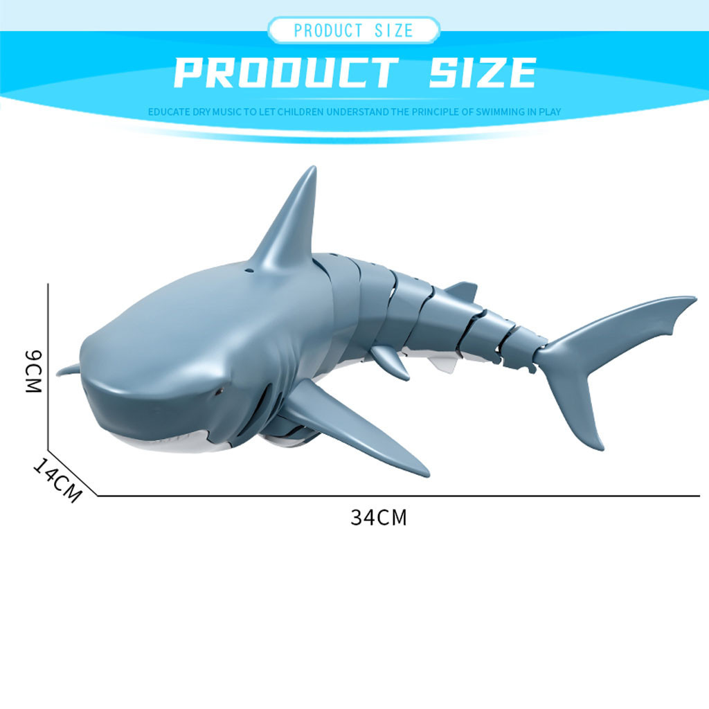 Peixe à Prova Simulação Tubarão Brinquedo Nadar Dwaterproof Água Controle Remoto Elétrico Robô Piscina Banheiro Crianças Brinquedos Presente 2.4g rc 9 tubarão robô piscina banheiro crianças brinquedos presente