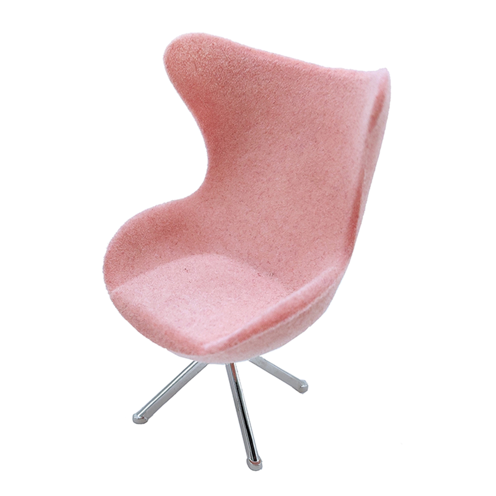1:12 Scale Dolls House Miniatures Pink Office High Back Flocking Seat Chair Room