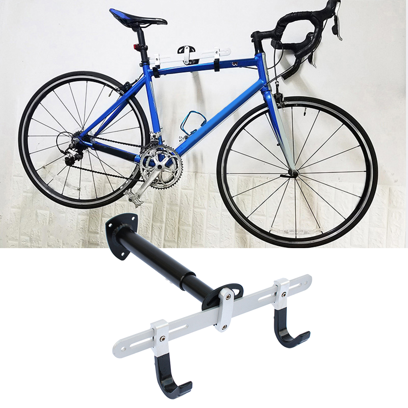Wall Mount Hanger Adjustable Horizontal Rack for Home Shed with Screws