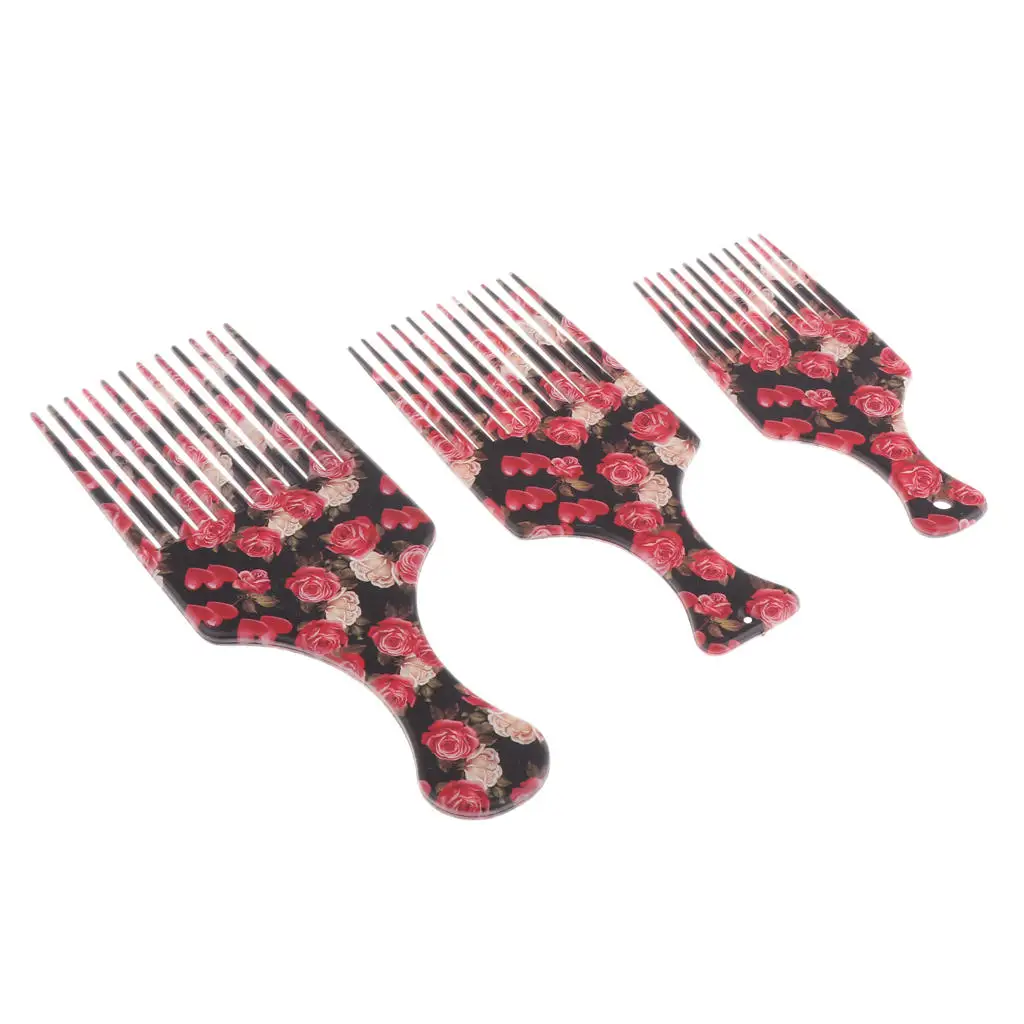 Hair Pick Comb, Detangle Wig Braid Hair Styling Comb, Hair Comb Pick for Curly, Thick and Long Tangled Hair - Choose Sizes
