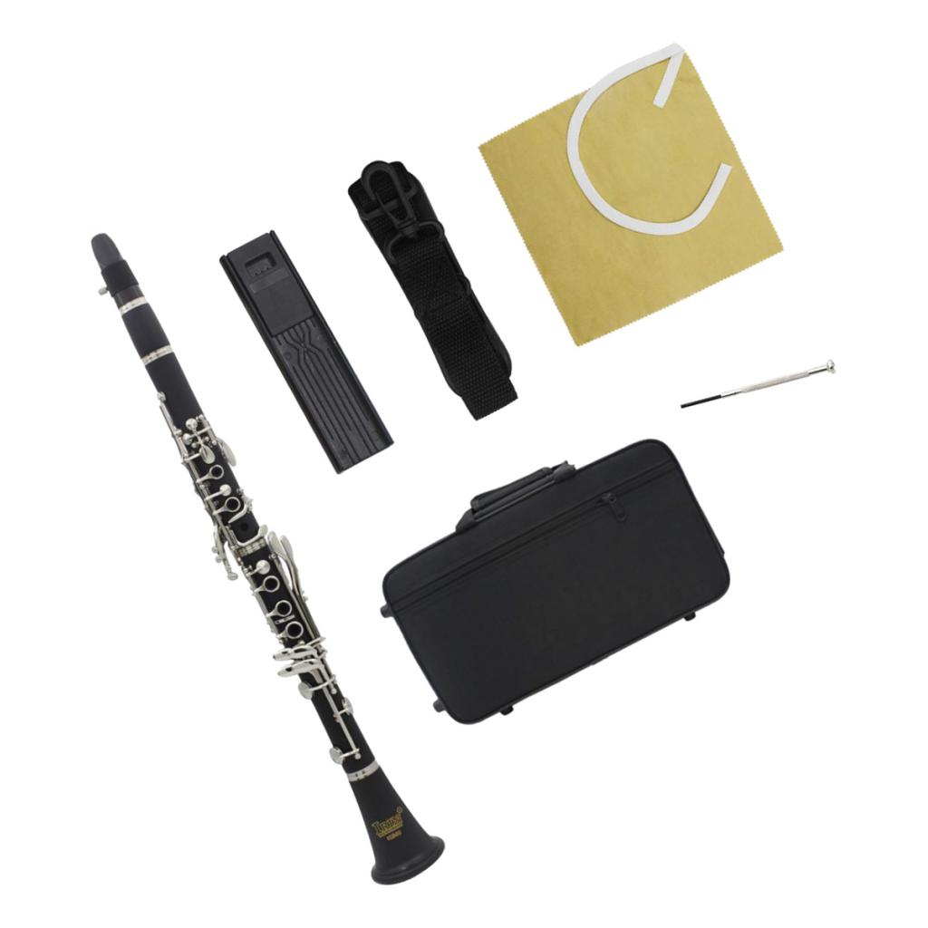 Black Ebonite Student Clarinet Quality  Beginner Clarinet With Case