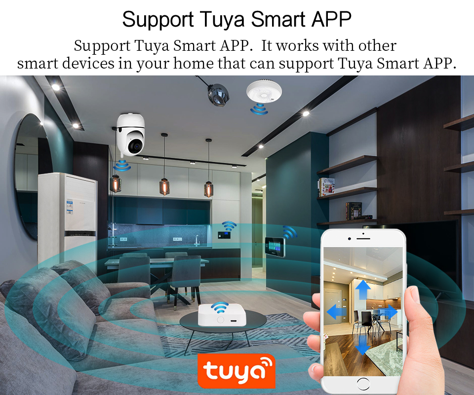 tuya caméra de surveillance ip smart life wifi mini caméra avec suivi babyphone cctv