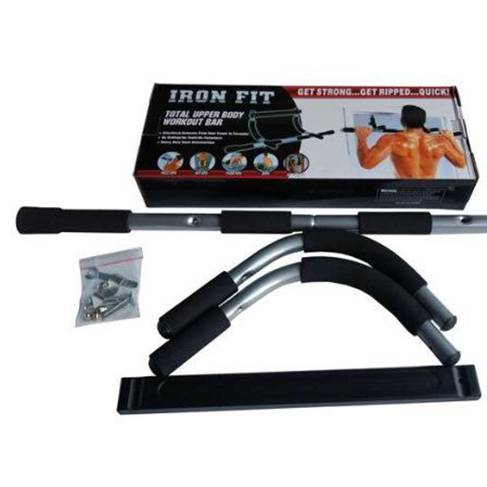 DOORWAY CHIN UP BAR PULL UP BAR SIT UP MULTI-FUNCTION HOME GYM FITNESS YOGA